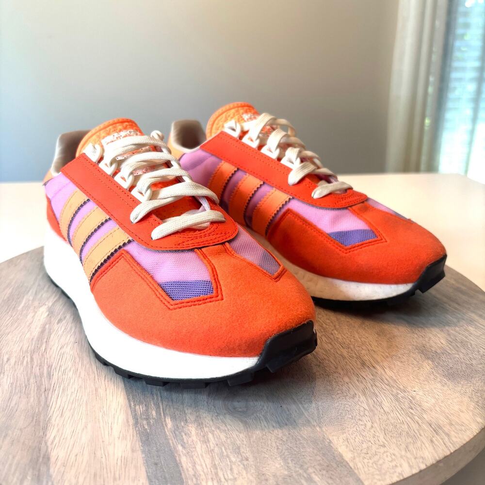 Adidas Retropy E5 GX9819 Impact Orange Bliss Lilac Boost Sneakers Men's Size 8.5